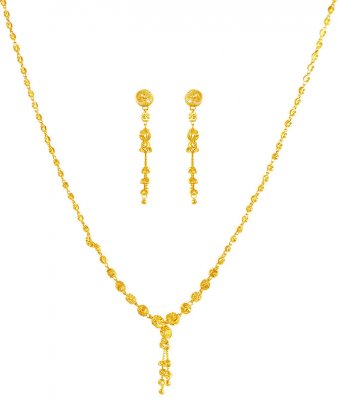 22K Gold Necklace Set ( Light Sets )