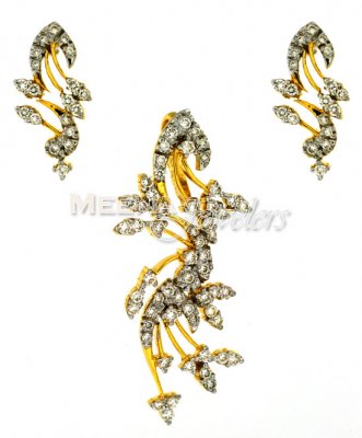 Genuine Diamond Pendant Set ( Diamond Pendant Sets )