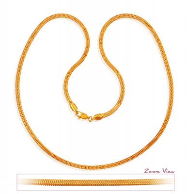 22K Mens Solid Chain ( Men`s Gold Chains )