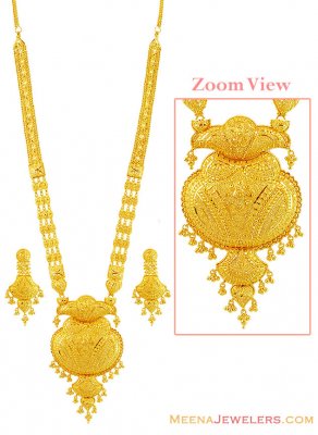 Exclusive Bridal Patta Haar 22k  ( Bridal Necklace Sets )