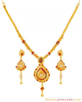 Beautiful 22k Necklace Set ( 22 Kt Gold Sets )