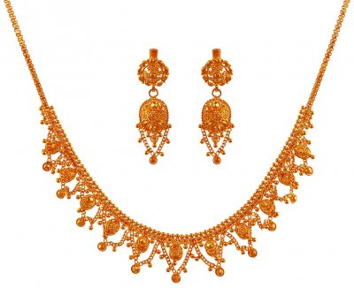 Beautiful 22K Necklace Set ( Light Sets )