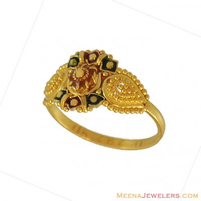 22K Indian Kids Ring ( 22Kt Baby Rings )