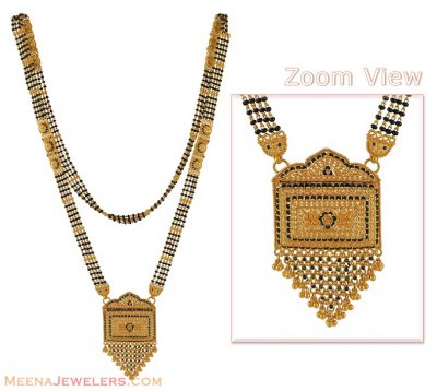 Meenakari Gold Long Mangalsutra ( MangalSutras )