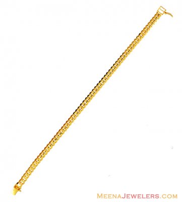 Mens Fancy Bracelet 22k Gold  ( Men`s Bracelets )