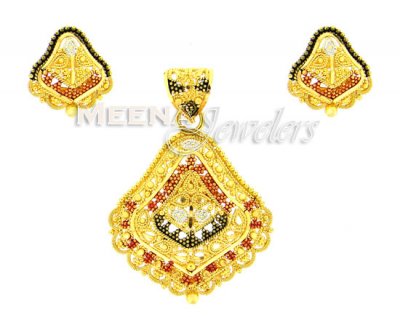 22 Kt Gold Pendant Sets ( Gold Pendant Sets )