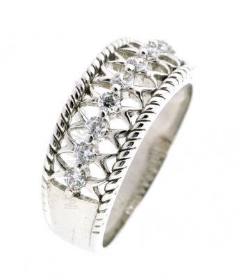 18Kt White Gold Ladies Ring ( Ladies White Gold Rings )