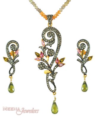 Victorian Nizam Collection Pendant Set ( Diamond Victorian Jewelry )