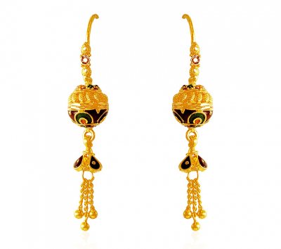 22K Gold Long Earrings ( Long Earrings )