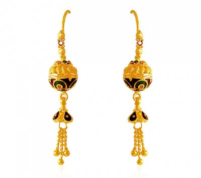 22K Gold Long Earrings ( Long Earrings )