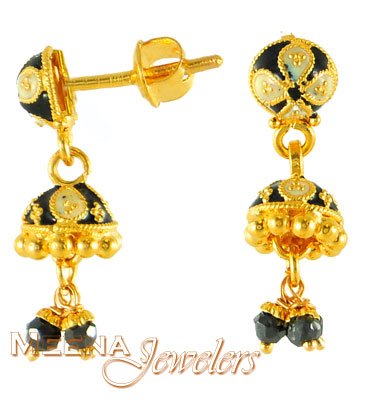 MeenaKari Gold Earrings ( 22Kt Gold Fancy Earrings )