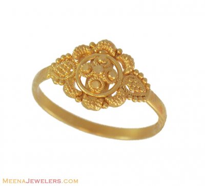 22k Baby Girl Ring  ( 22Kt Baby Rings )