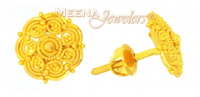 22Karat Gold Earring ( 22 Kt Gold Tops )