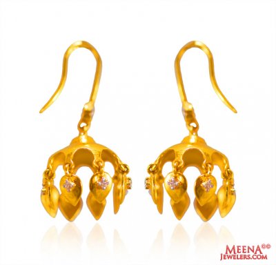 22k Gold Fancy Earrings ( Long Earrings )