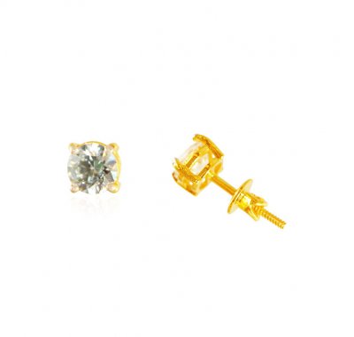 22kt Gold Stud with Tops ( 22 Kt Gold Tops )