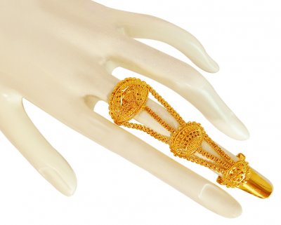 22K Gold Long Ring ( Ladies Gold Ring )