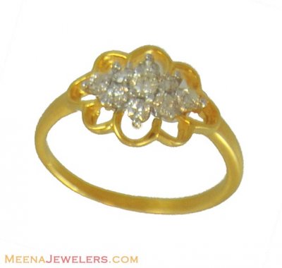 18k Yellow Gold Diamond Ring ( Diamond Rings )