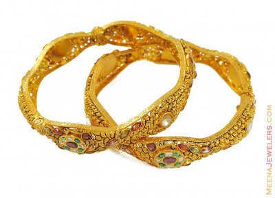 22k Antique Bangles(2 pcs) ( Antique Bangles )