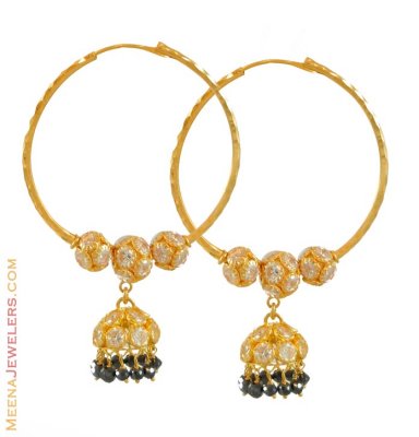 22Kt Gold Hoops ( Hoop Earrings )