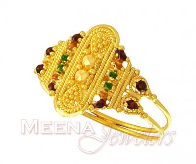 Fancy Ladies Gold Ring ( Ladies Gold Ring )