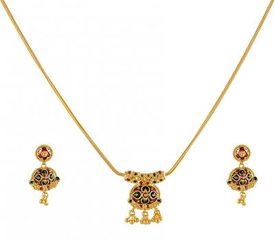 22K MeenaKari Set ( Light Sets )