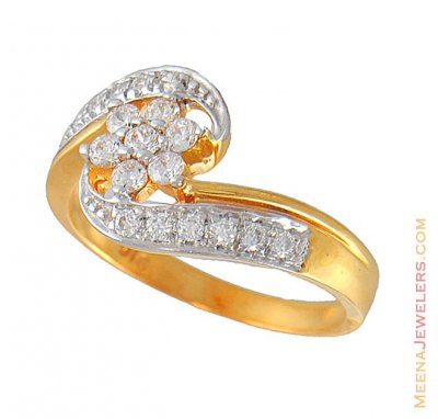 Signity Ring With Two Tone ( Ladies Signity Rings )