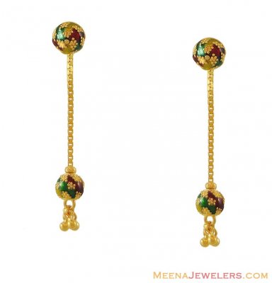 Gold Fancy Earrings(22k) ( 22Kt Gold Fancy Earrings )