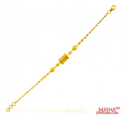 22Kt Gold TwoTone Bracelet  ( Ladies Bracelets )