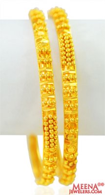 22k Gold Bangles  (2 Pc) ( Gold Bangles )