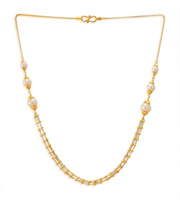 22kt Gold Fancy Two Tone Chain ( 22Kt Gold Fancy Chains )