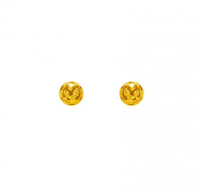 22 Kt Gold Ear Studs ( 22 Kt Gold Tops )