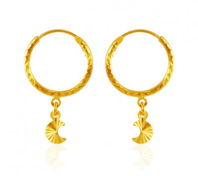 Hoop Earrings 22 Karat Gold ( Hoop Earrings )