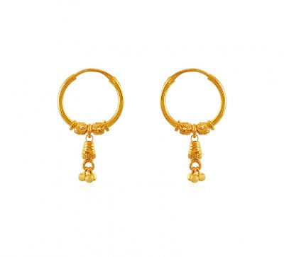 Hoop Earrings 22K Gold ( Hoop Earrings )