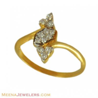 18K Ladies Diamond Ring ( Diamond Rings )