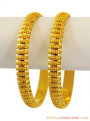 Gold 22K Yellow Gold Bangles  ( Gold Bangles )