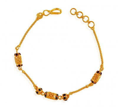 22K Gold Meenakari Bracelet ( Ladies Bracelets )