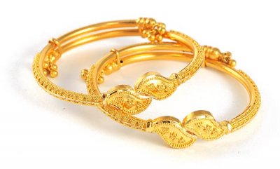 22Kt Gold Baby Bangles ( Baby Bangles )