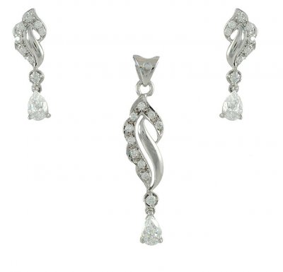 White Gold Pendant Set ( White Gold Pendant Sets )