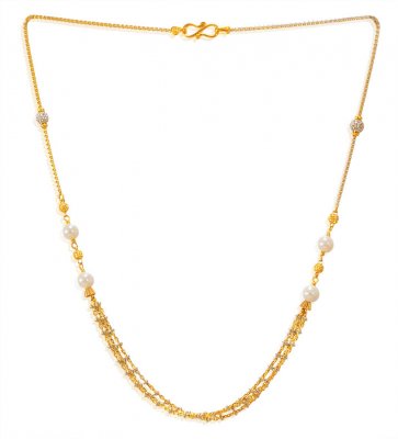 22kt Gold Fancy Chain for Ladies ( 22Kt Gold Fancy Chains )
