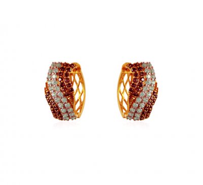 Clip On 22k Gold Earrings Fancy ( Clip On Earrings )