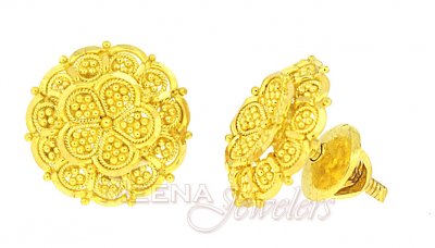 22K Gold Filigree Tops ( 22 Kt Gold Tops )