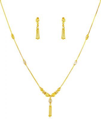 Two Tone Fancy Gold Dokia Set  ( Light Sets )