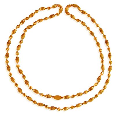 22Kt Gold White Tulsi Mala - ChLo20263 - US$ 1,377 - 22K Gold Tulsi ...