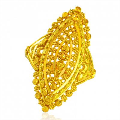 22k Yellow Gold Ladies Ring  ( Ladies Gold Ring )