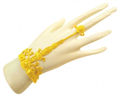 22 Karat Gold Panja Bracelet (1 PC) ( Ladies Bracelets )