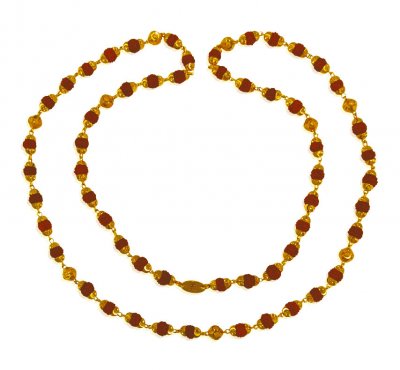 22k Gold Rudraksh Mala ( Men`s Gold Chains )