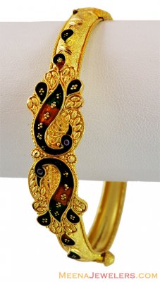 Designer (1 pc) Peacock Kada 22k  ( Kadas )