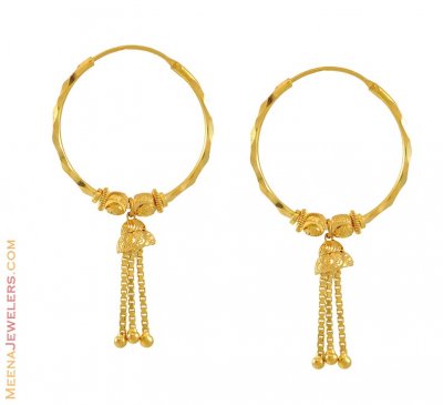 22K Hoop Earrings ( Hoop Earrings )