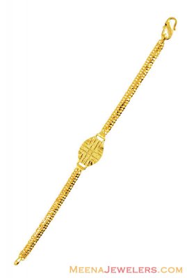 22K Yellow Gold Fancy Bracelet ( 22Kt Baby Bracelets )
