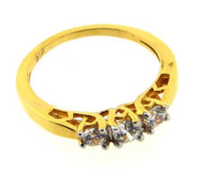 22Kt Gold Ladies Signity Rings ( Ladies Signity Rings )